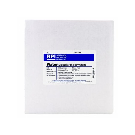 Rpi Water, Molecular Biology Grade, DNase and RNase Free, 5L 248795